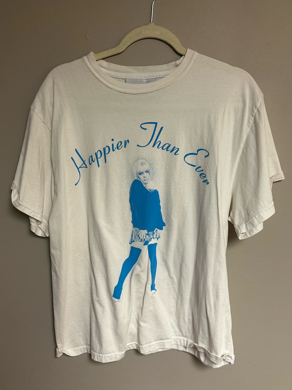 Billie Eilish Happier Than Ever 2022 Tour Graphic Tee - White Blue